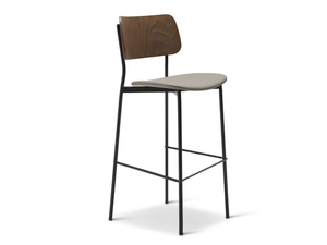 TULA METAL 326-M - High steel stool with back _ Origins 1971